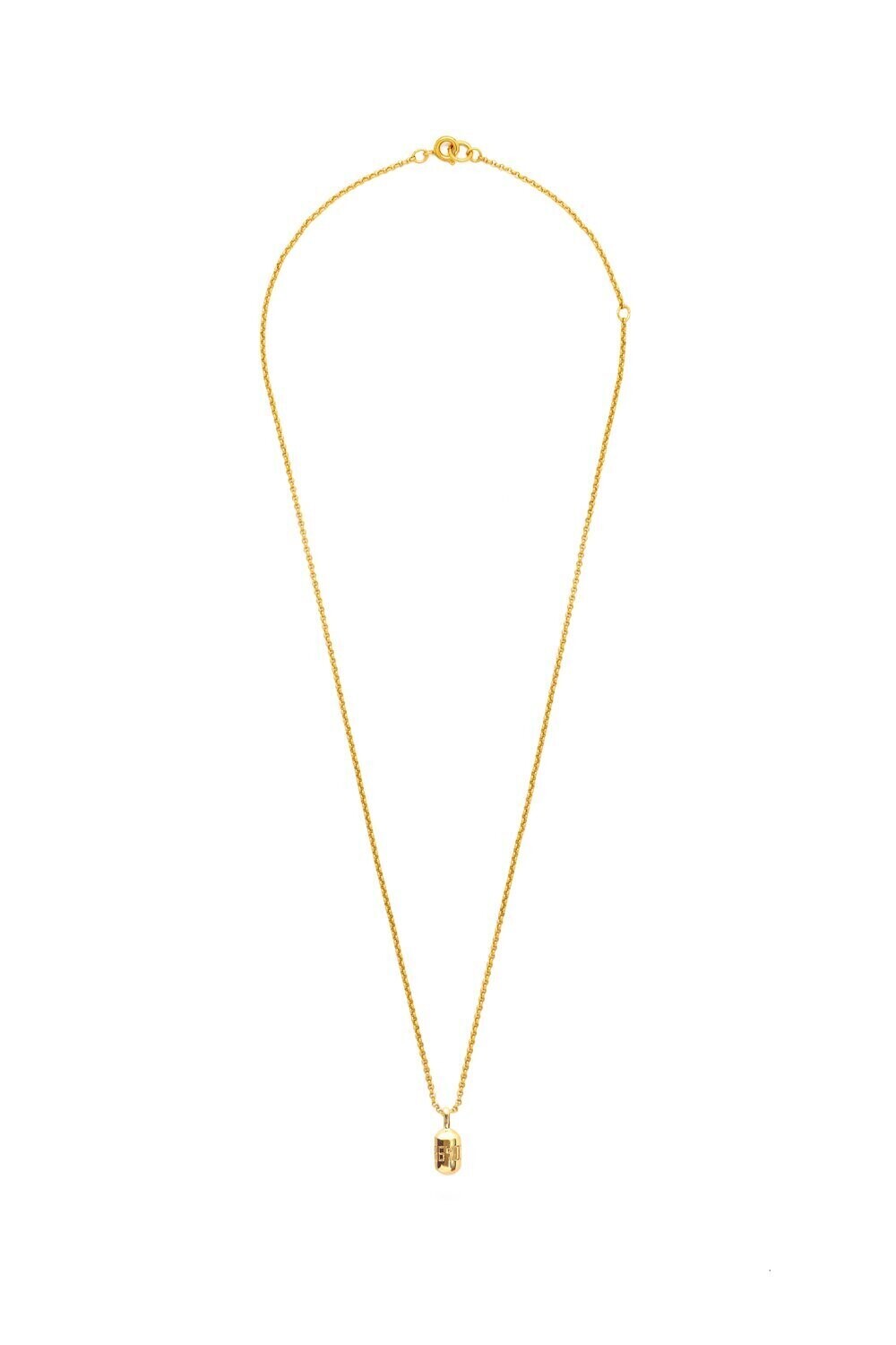 Sylvia Benson Micro 86400 Fortune Buoy Necklace on 18&quot; Micro Chain