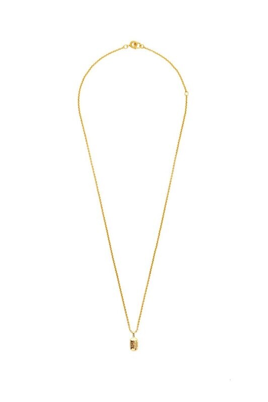 Sylvia Benson Micro 86400 Fortune Buoy Necklace on 18&quot; Micro Chain