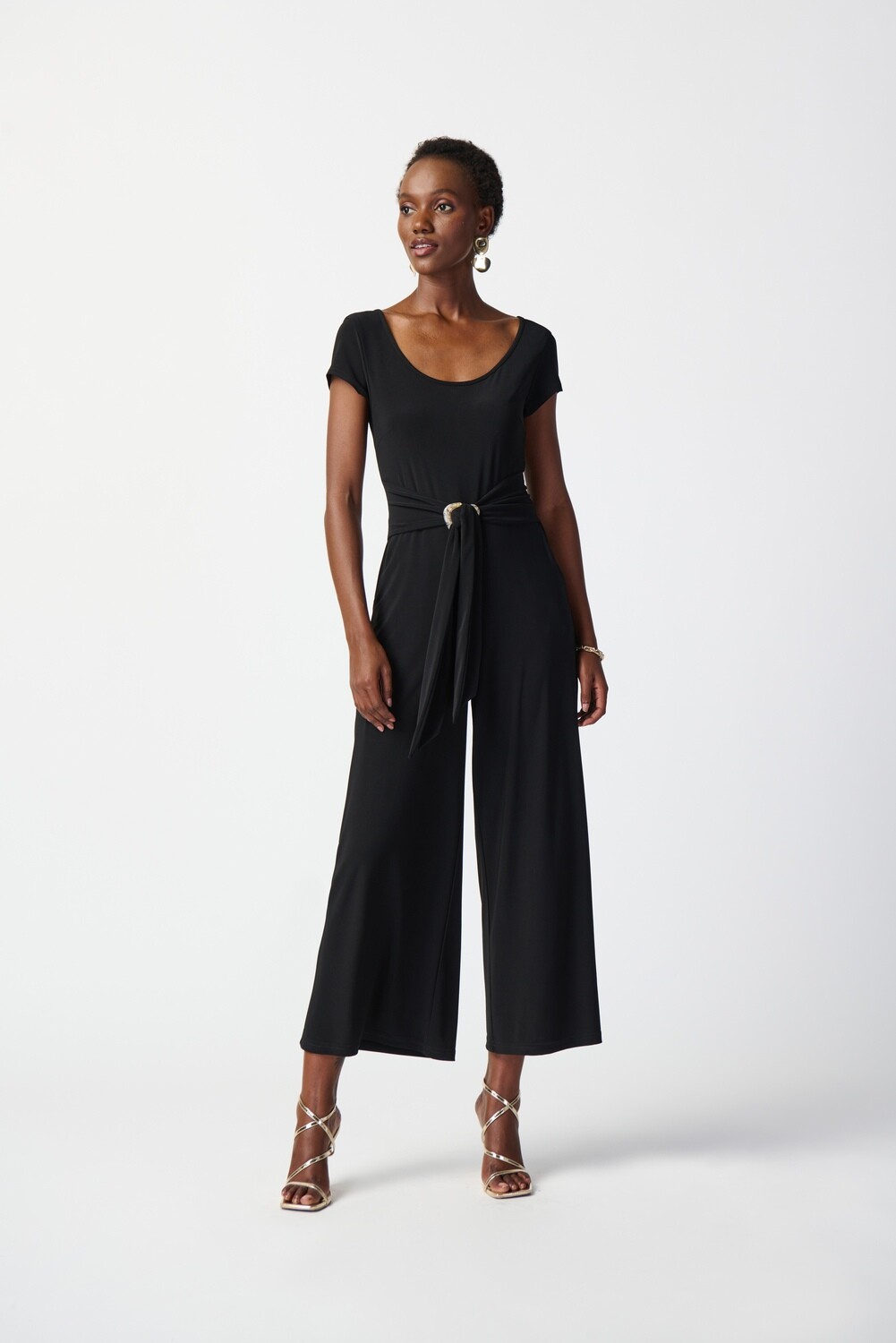 Joseph Ribkoff Silky Knit Culotte-Leg Jumpsuit