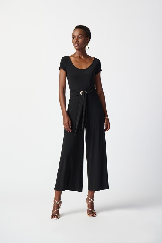 Joseph Ribkoff Silky Knit Culotte-Leg Jumpsuit