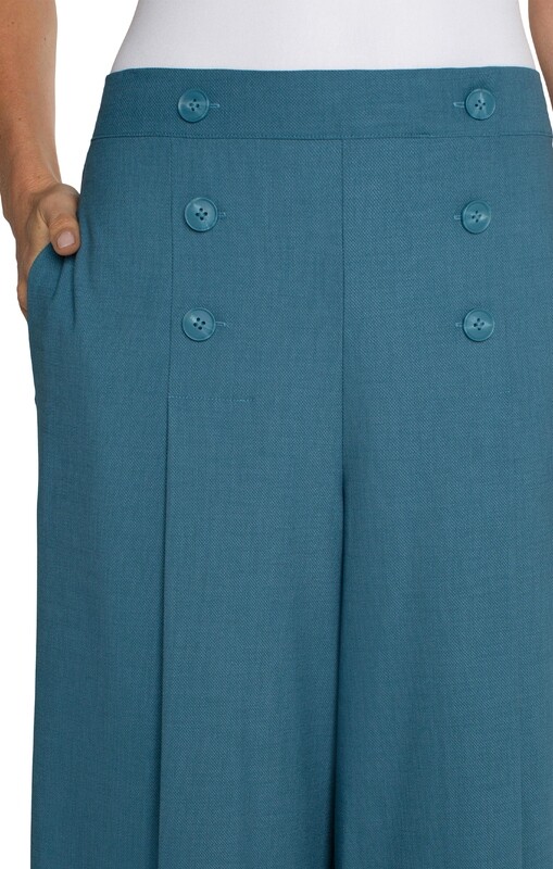 Liverpool Sailor Crop Wide Leg 25in ins