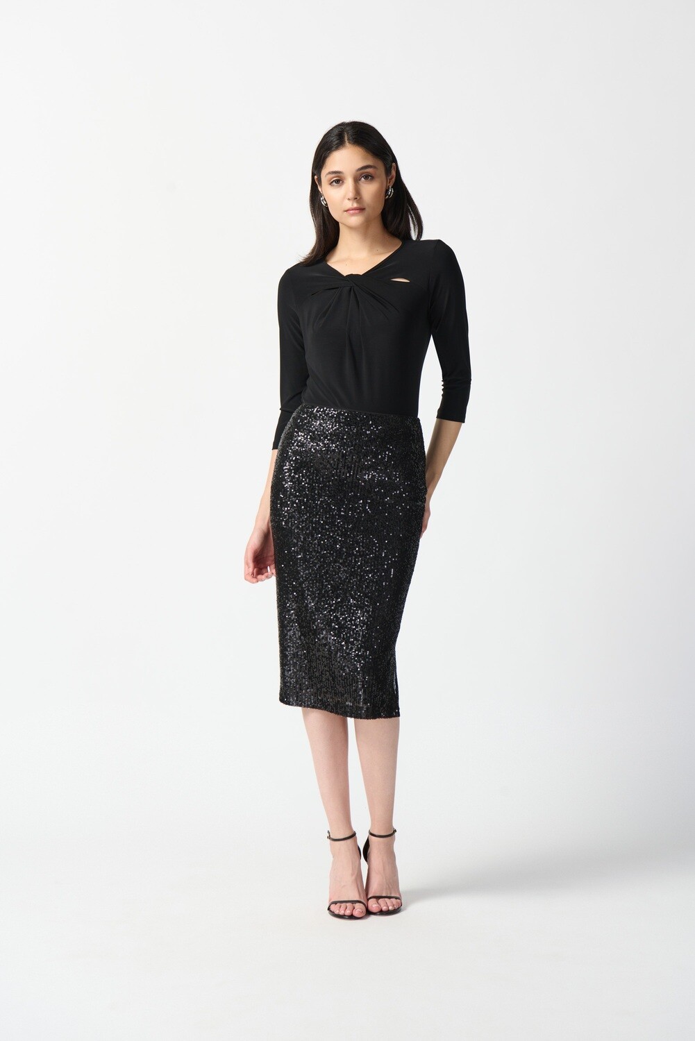 Joseph Ribkoff Sequin Pencil Skirt