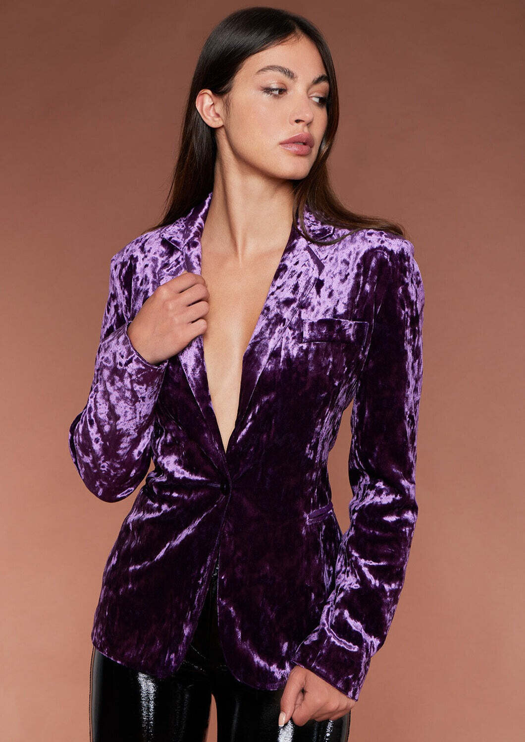 Crushed Velvet Blazer