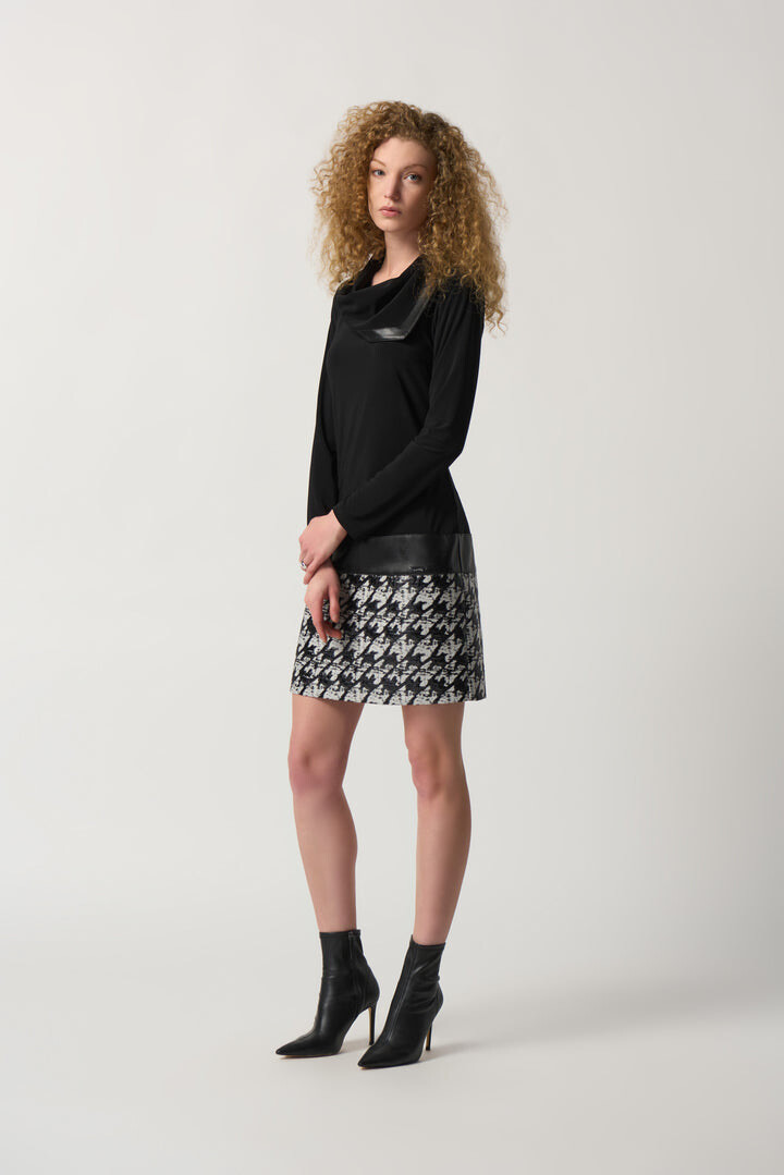Joseph Ribkoff Houndstooth Shift Dress