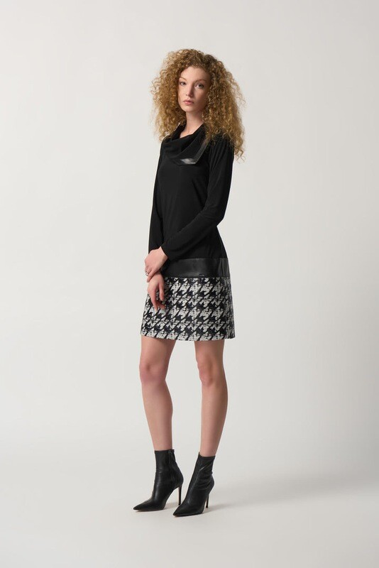 Joseph Ribkoff Houndstooth Shift Dress