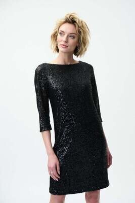 Joseph Ribkoff Black Sequin Dress