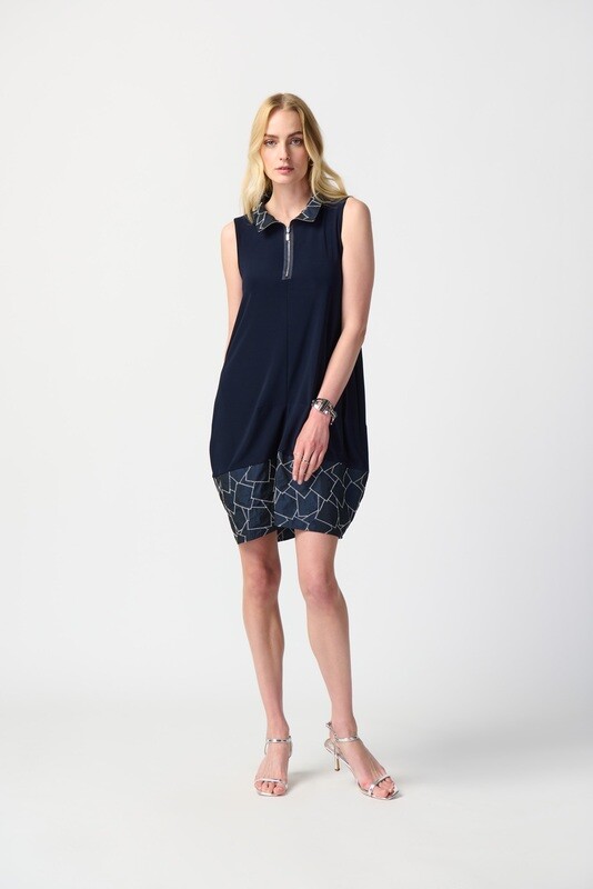 Joseph Ribkoff Silky Knit Sleeveless Cocoon Dress