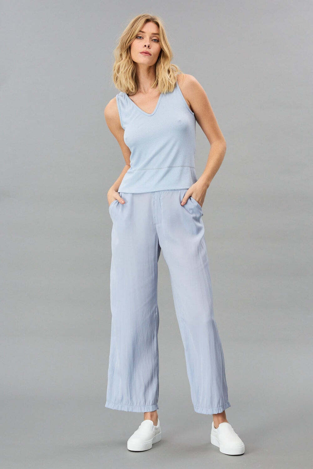 Lola &amp; Sophie D Satin Straight Pant