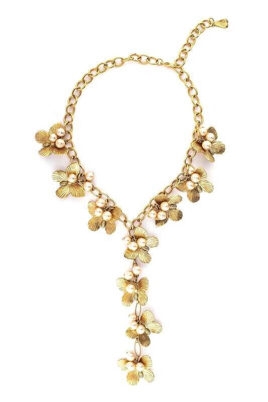 Yochi Gold Necklace Butterfly