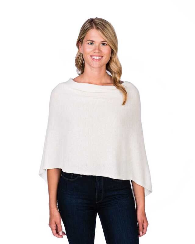 Alashan 100% Cashmere Dress Topper Poncho
