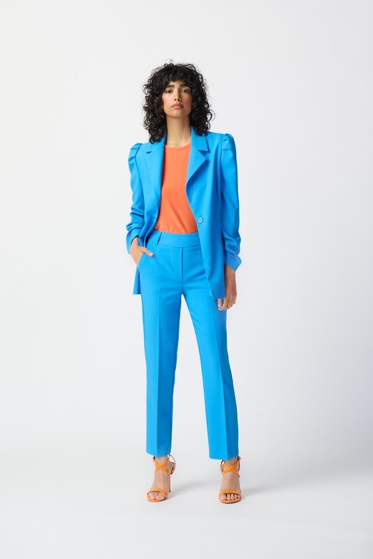 Joseph Ribkoff Puff Sleeve Lux Twill Blazer