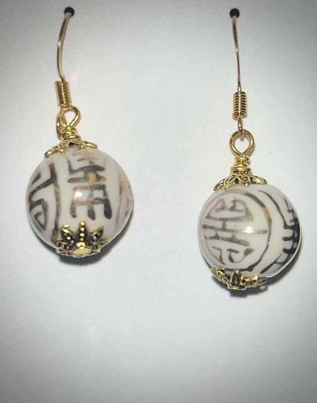 ASTOR JEWERLY 24159  WH/GL EARRING