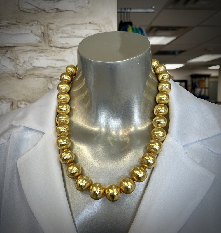 Orental Arts gold 16mm necklace