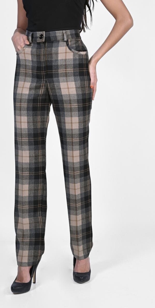 Frank Lyman Plaid Trouser