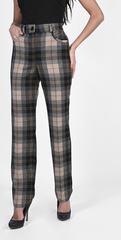 Frank Lyman Plaid Trouser