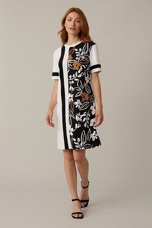 Joseph Ribkoff Black/Multi Printed Dress