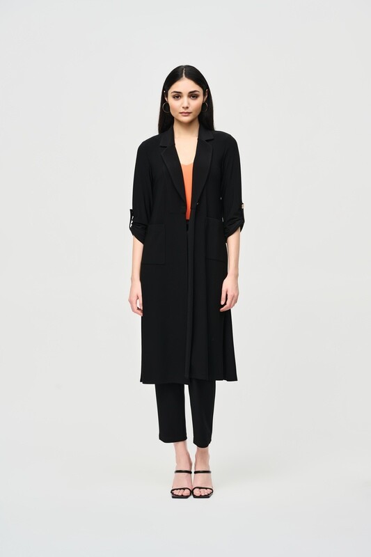 Joseph Ribkoff Silky Knit Duster Coat
