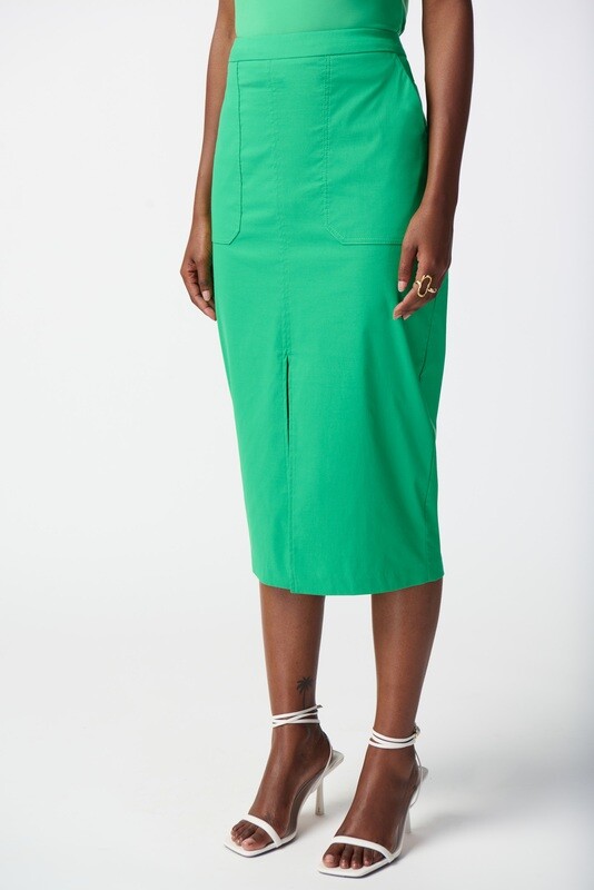 Joseph Ribkoff Stretch Poplin Straight Skirt