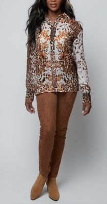 Alberto Makali Suede Camel Pants