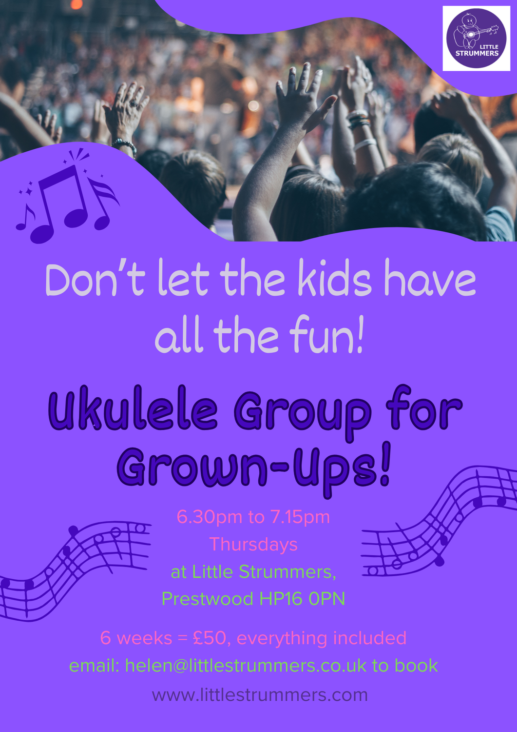 Grown-Up Ukulele Group in Prestwood