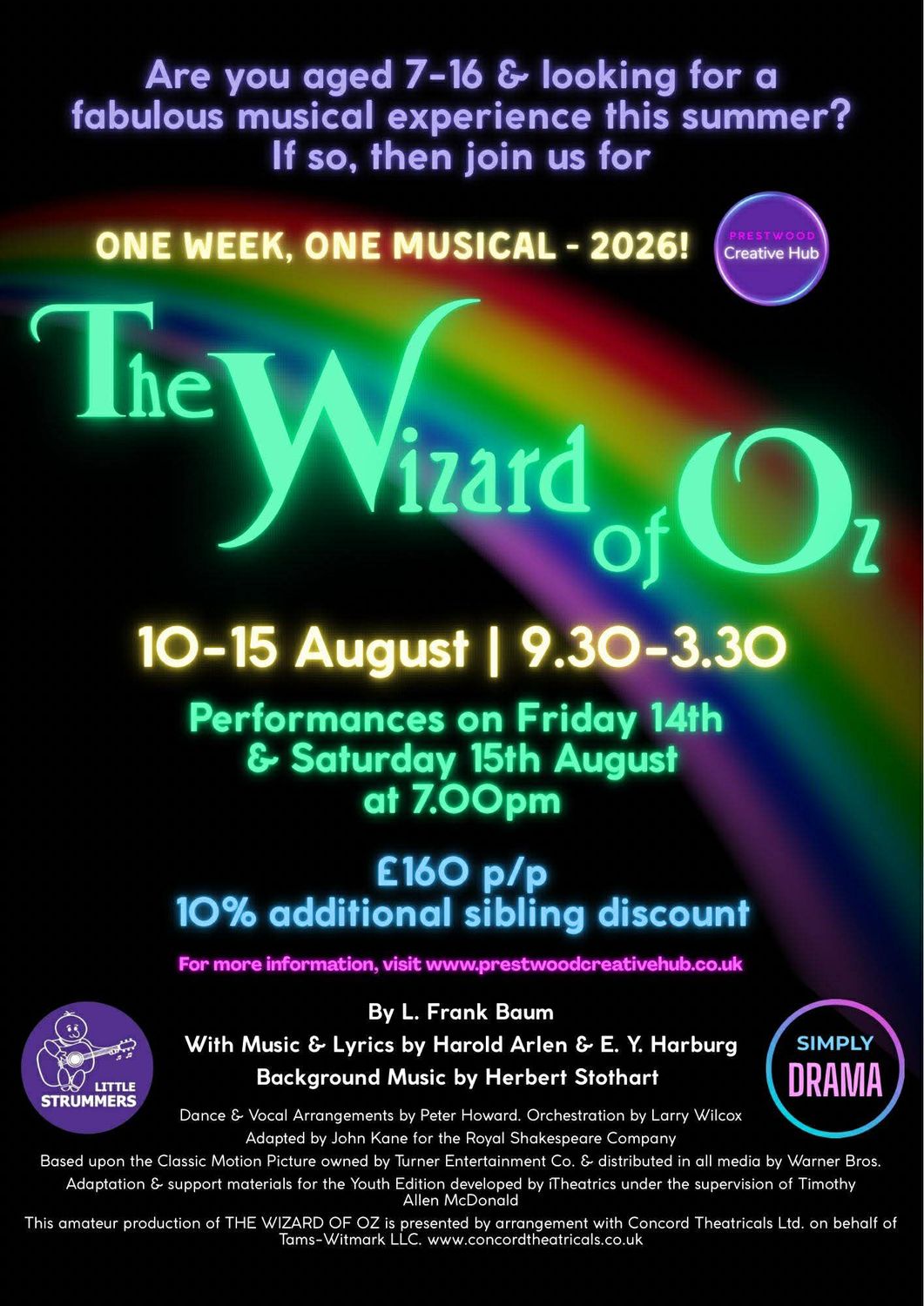 One Week, One Musical - August 2026 - sign up here!