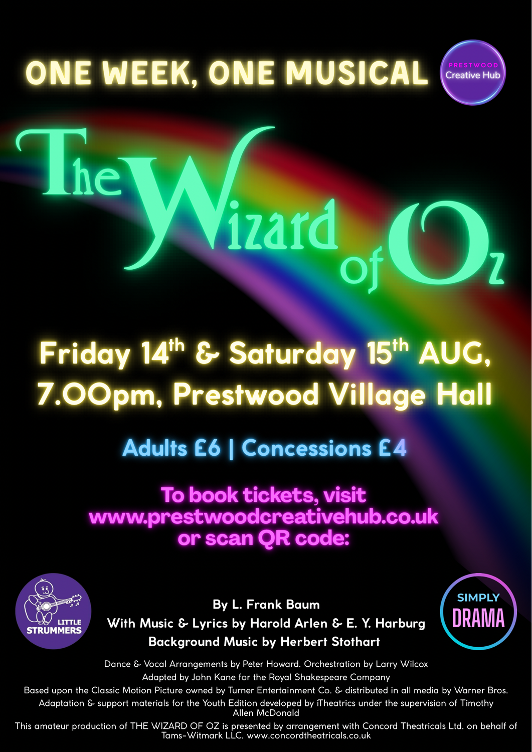 Tickets - The Wizard of Oz - August 2026