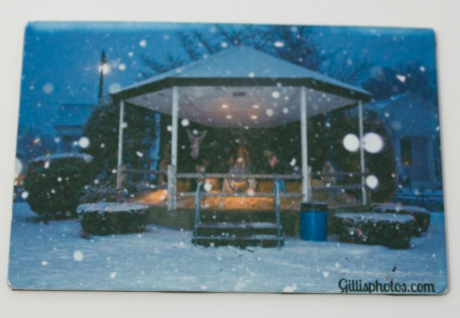 2&quot;x 3&quot; Photo Magnet With Image of The Foxboro Nativity Scene in the Snow​