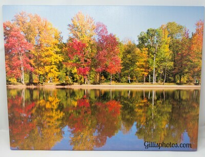 ​18"x 24" Canvas of Beautiful Foliage Reflection in Pond- Meredith, New Hampshire