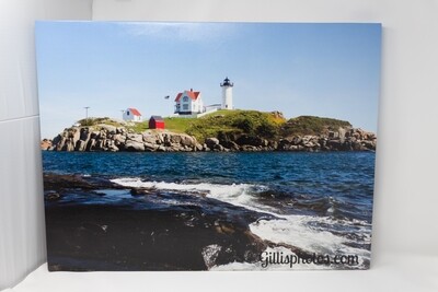 18"x 24" Photo on Canvas of the Iconic Nubble Lighthouse- York, Maine