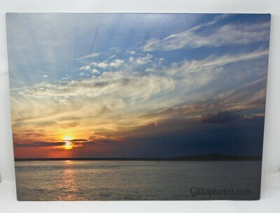 ​18"x 24" Canvas of Plymouth Harbor Sunset, Plymouth Mass.