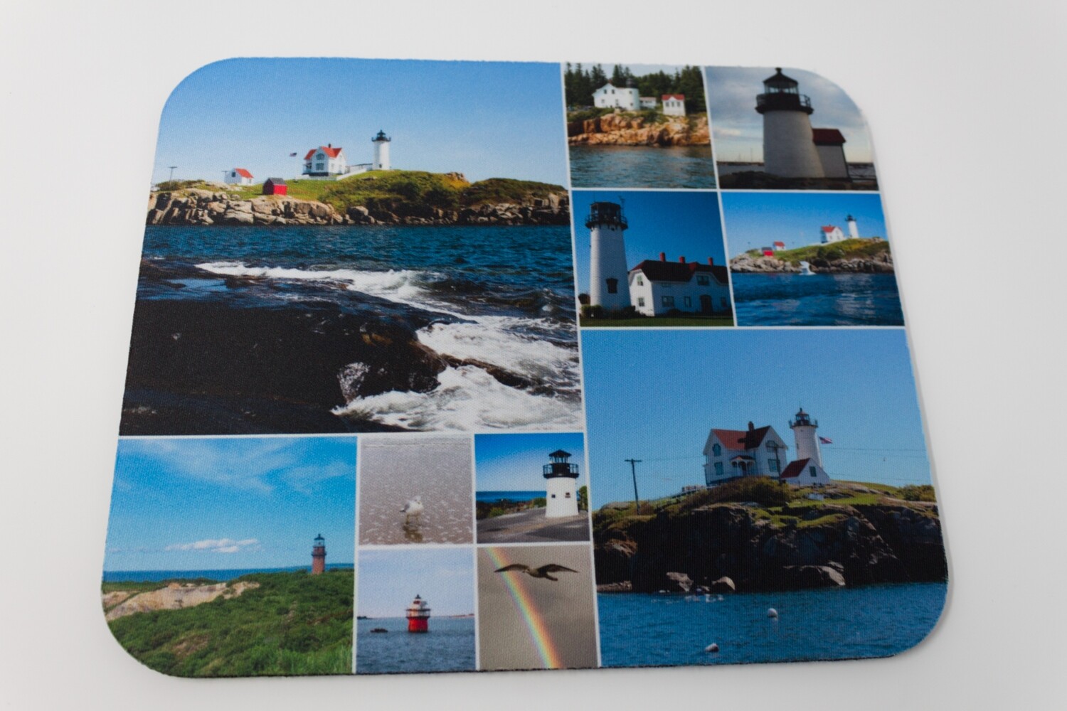 Photo Collage on Mousepad-Light Houses Around New England