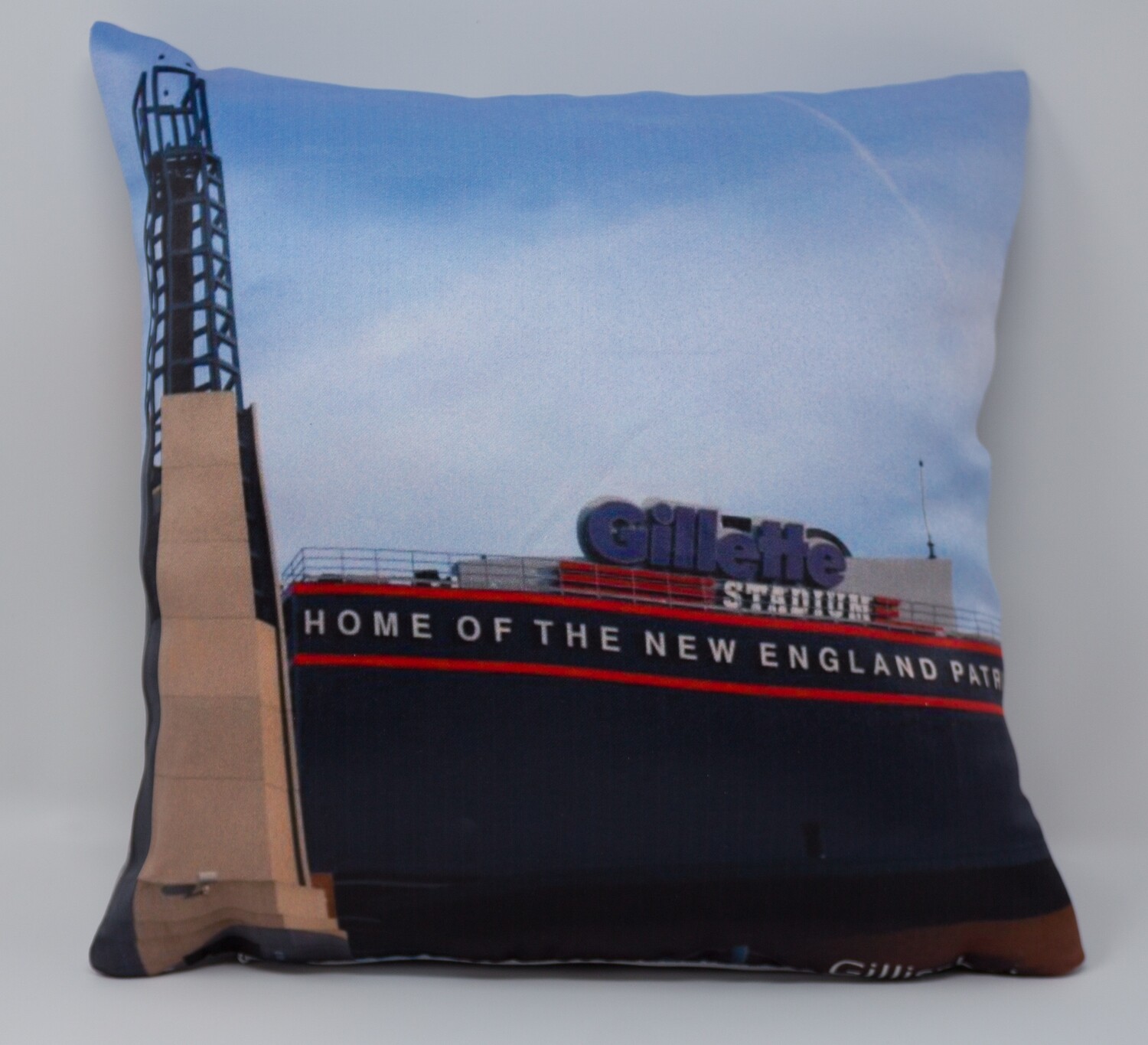 Foxboro Gallery-12"x12" Double Sided Photo Image Pillow- New England Patriots