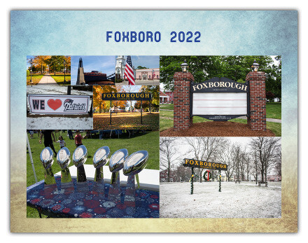 2022 Foxboro Calendar.
11"x 8"-12 Month Wall Calendar With Photo Images of Scenes of Beautiful Foxboro, and Inspirational Quotes.