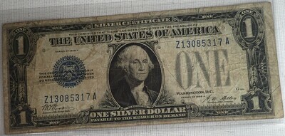 1928 A $1 SILVER CERTIFICATE Z130