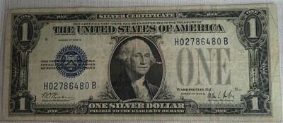 1928 B $1 SILVER CERTIFICATE H027