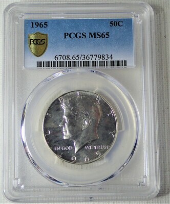 1965 50C PCGS MS65 36779834