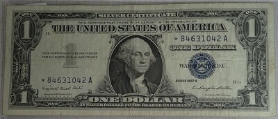 1957 A $1 SILVER CERTIFICATE {STAR NOTE} 8463