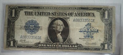 1923 $1 SILVER CERTIFICATE WOODS/WHITE A883