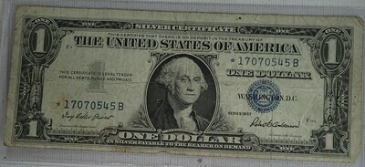 1957 $1 SILVER CERTIFICATE {STAR NOTE} 1707