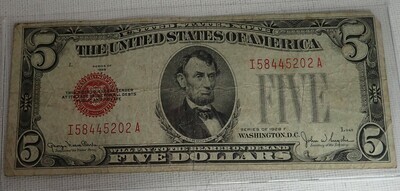 1928 F $5 U. S. NOTE I584