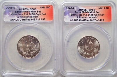 2009 P&D STATE QUARTERS (NORTHERN MARIANA ISLAND) ANACS SP69