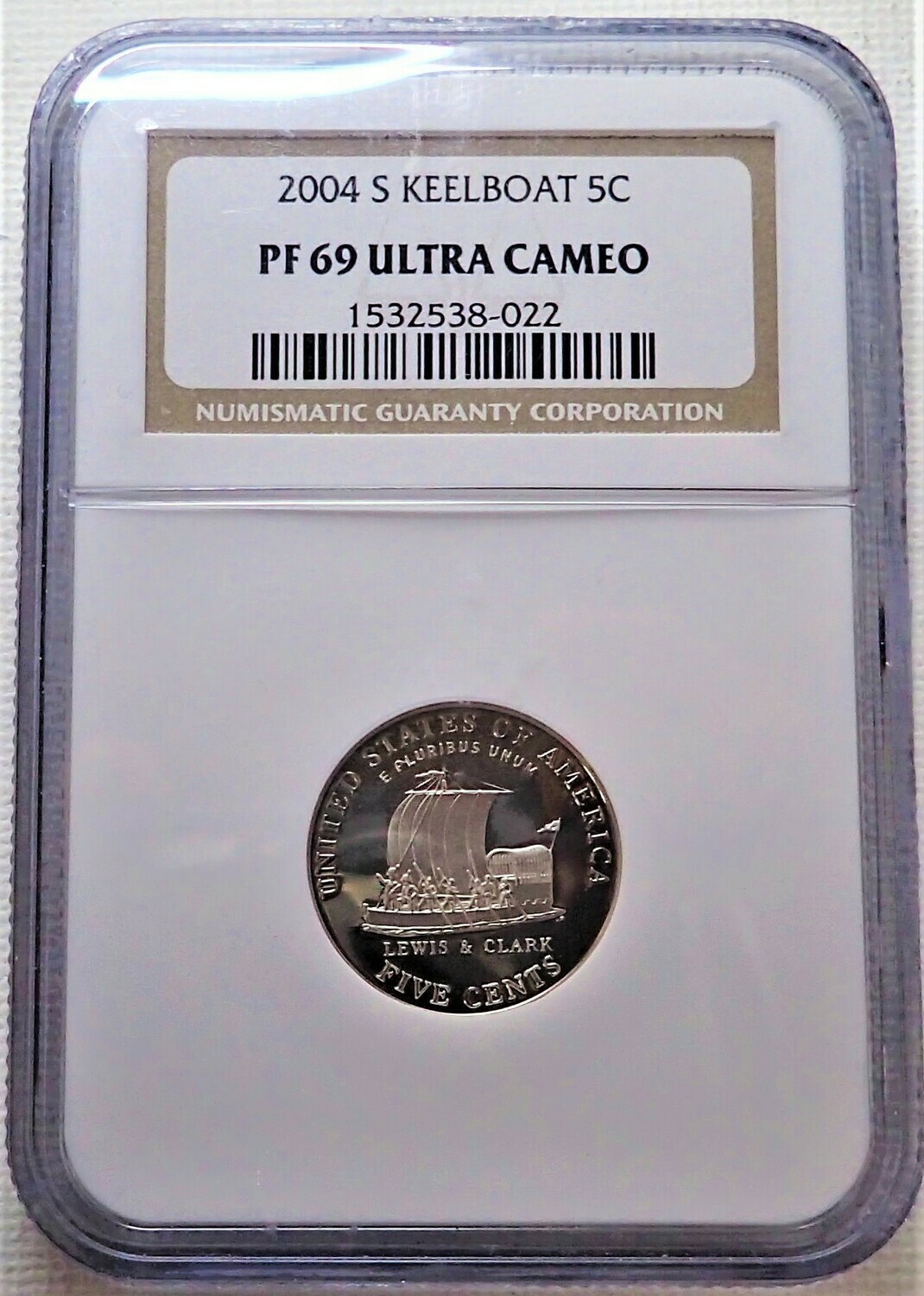 2004 S 5 CENT JEFFERSON (KEELBOAT) NGC PF 69 ULTRA CAMEO 1532538 022