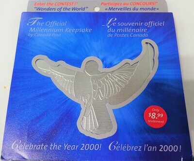 2000 OFFICIAL MILLENNIUM KEEPSAKE BY CANADA POST OFFICE