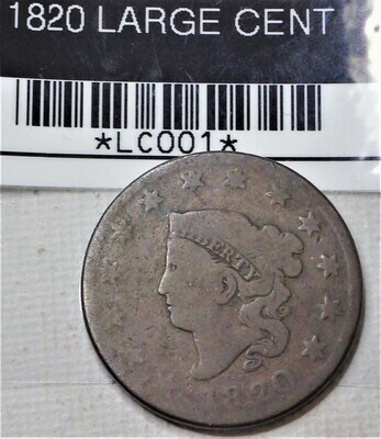 1820 LARGE CENT LC001