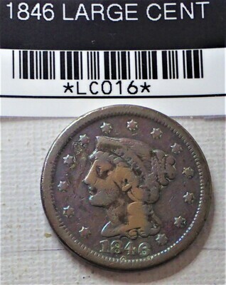 1846 LARGE CENT LC016