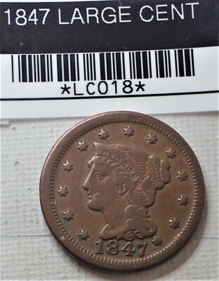 1847 LARGE CENT LC019