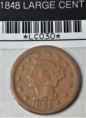 1848 LARGE CENT LC030