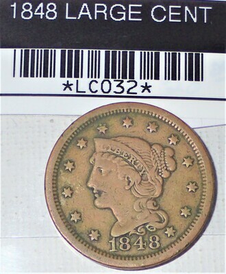 1848 LARGE CENT LC032