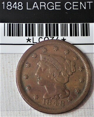 1848 LARGE CENT LC034