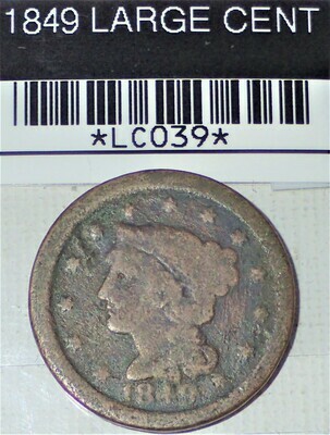 1849 LARGE CENT LC039
